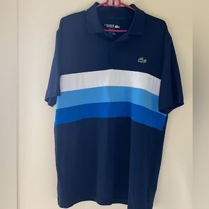 Lacoste Men’s SPORT Tricolor Stripe Golf Polo